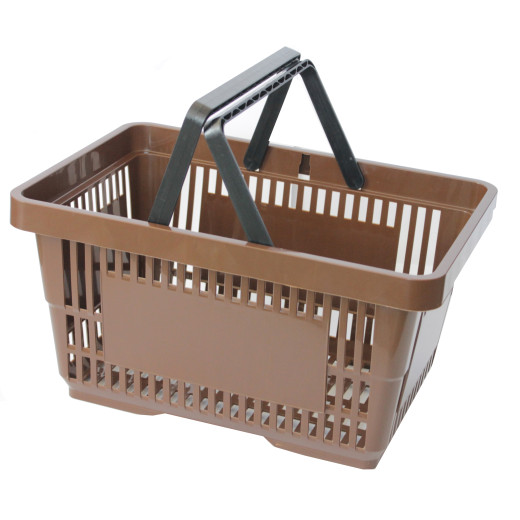 Покупательские корзины для супермаркета PLAST 22 Brown Покупательские корзины для супермаркета PLAST 22 Brown